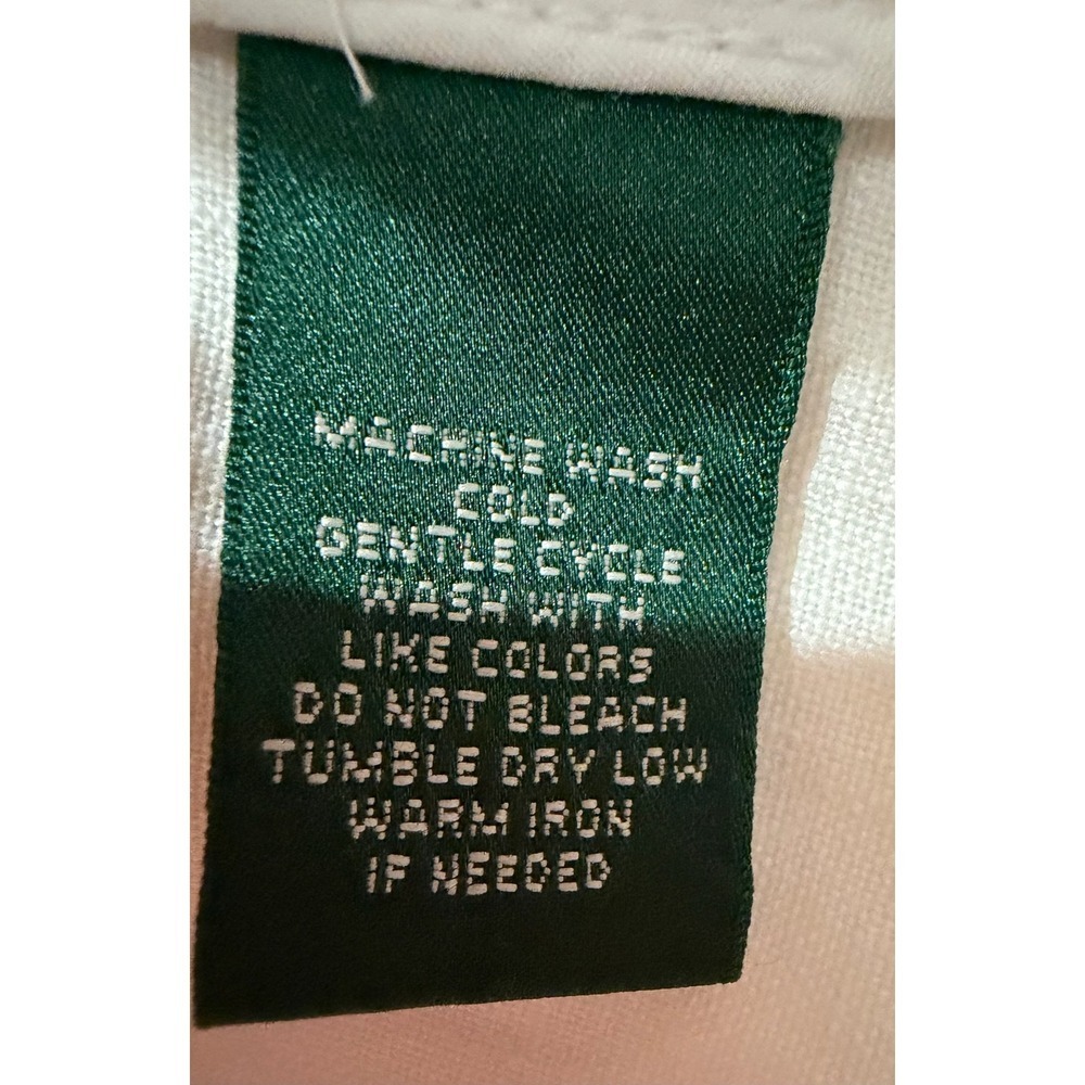 Lauren Ralph Lauren White 100% Linen Blazer Jacket 3 Button Classic Size 12 - Picture 7 of 7
